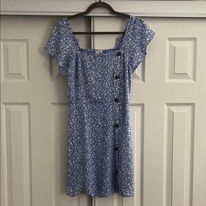 Sienna Sky Blue Floral Mini Dress